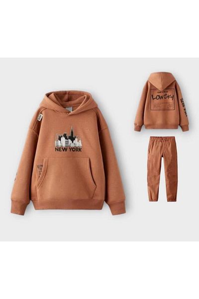 KİDSROOM New York Printed Boy's Suit
