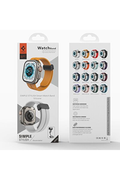 NewFace Apple Watch 45mm Kr412 Elegance Stylish Band - Red Sptgl