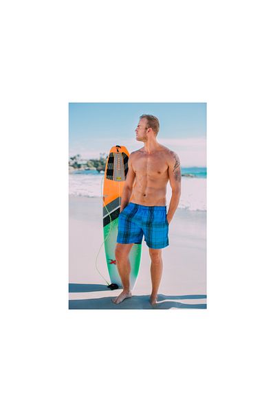 Guggen Mountain Badehose Für Herren In Blau