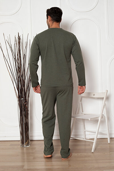 Ayans Pijama Two Thread (Thick) Men's Pajama Set with Pockets