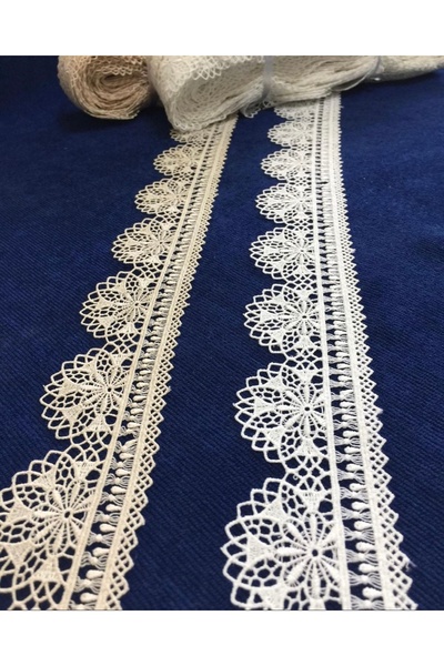 Butik İmza tekstil Güpür ince iğne oyası kalite dokuma Brode 9 metre