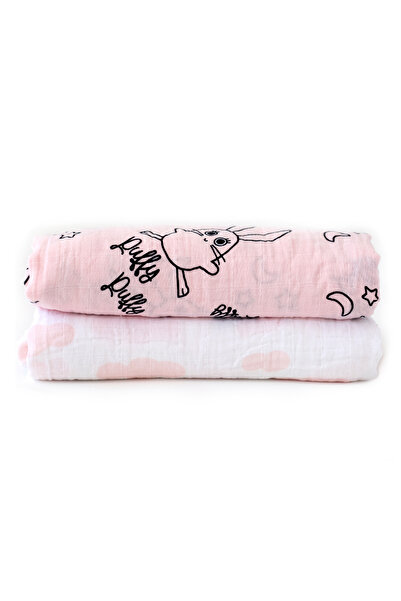 Milk & Moo Milk&moo Set Of 2 Chancin Baby Muslin Swaddle Blanket, 100% Cotton, Ultra Soft
