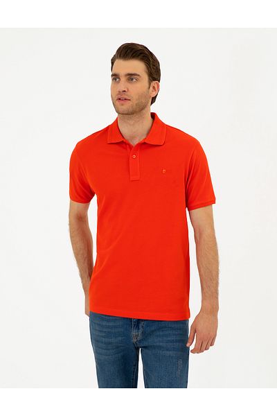 Pierre Cardin Κόκκινο μπλουζάκι Basic Slim Fit 50280754-VR030