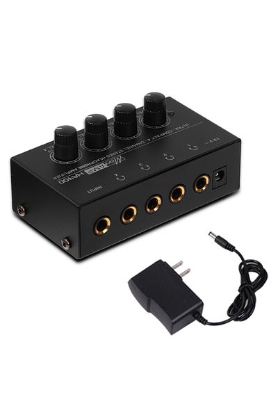 Choice Top Deals 4 Channels Mini o Stereo Headphone Amplifier HA400 Ultra-Compact Audio Amplifier With P...