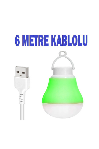 nelerbulurum TÜM USBLİ CİHAZLARA TAKILABİLEN 5 WATT 6 METRE USB KABLOLU BEYAZ...