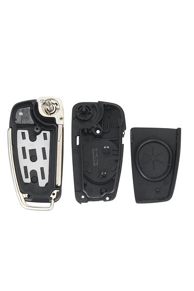 KEYYOU Replacement Flip Remote Car Key Case Shell For Audi A2 A3 A4 A6 A6L A8 Q7 TT