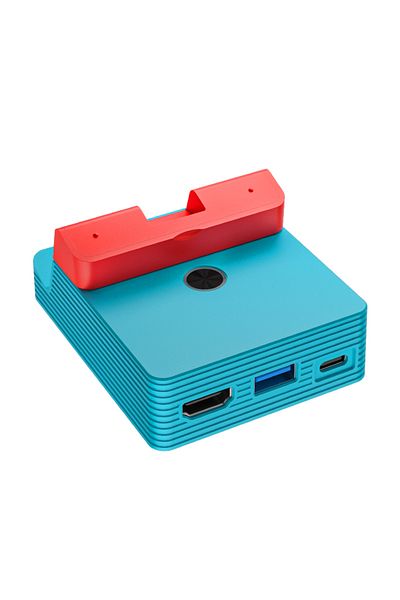 Choice قاعدة توصيل تلفزيون باللونين الأزرق والأحمر لجهاز Nintendo Switch، قاعدة توصيل تلفزيون محمولة بديلة لجهاز Officia