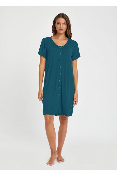 CAROLINE Short Sleeve Buttoned Nightwear