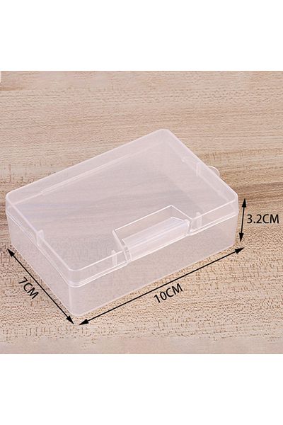 Choice 10 7 3cm Transparent Plastic Cosmetics Hardware Parts Jewelry Storage Case Container Packaging Box