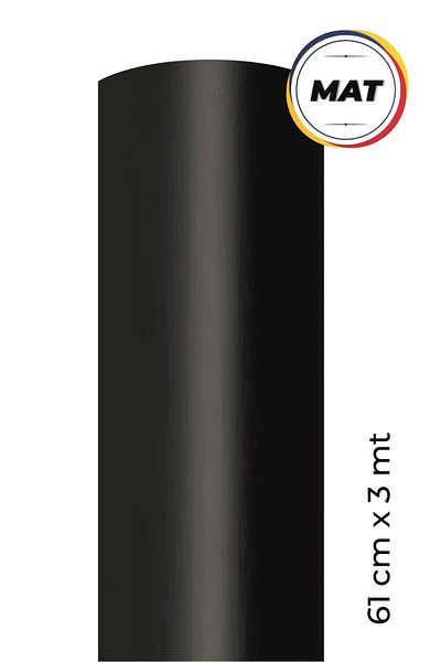 Ecce Folie de acoperire autoadeziva neagra mat 61 Cm X 3 Mt