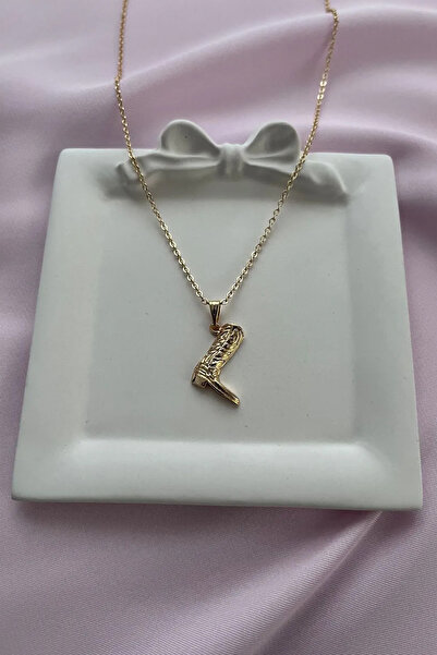 Alexis Carrel Kadın Altın Renk Kovboy Çizme Kolye – Vintage Tarz Kolye