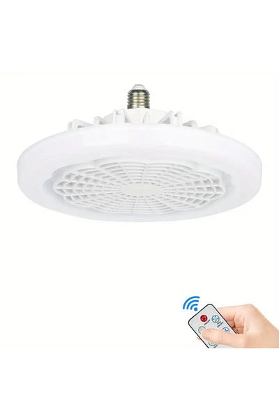 Choice WHITE E27 ceiling fan light silent electric fan with remote control ceiling fan light suitable for l