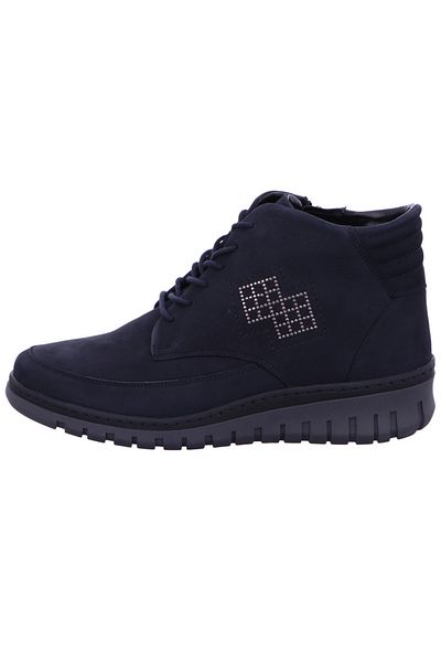 Waldläufer Schnür-stiefeletten Für Damen In Blau
