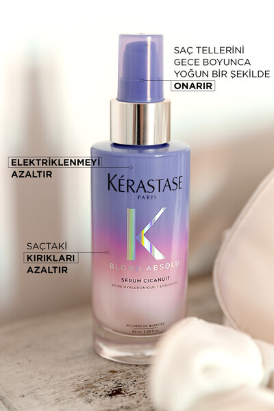 Kerastase سيروم مرطب للعناية الليلية للشعر الأشقر المعالج 90 مل ديمب.1050
