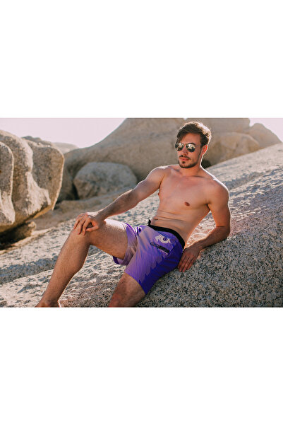 Guggen Mountain Badehose Für Herren In Lila