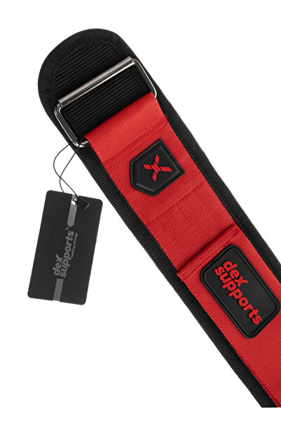 Dex Supports Lasting Energy Weight Belt X-Legion Weightlifting Belt Red- S-M