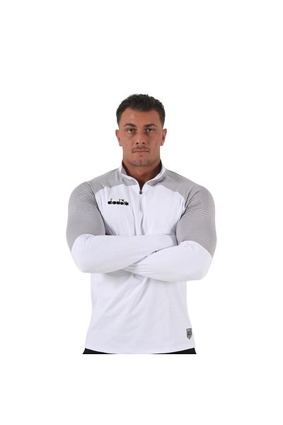 Diadora 1050133 Premium Training Φούτερ Μπλούζα Λευκή