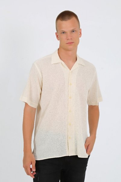 agva Apaş Kk Men's Shirt - Cream