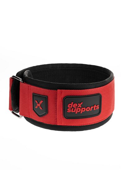 Dex Supports Lasting Energy Weight Belt X-Legion Weightlifting Belt Red- S-M
