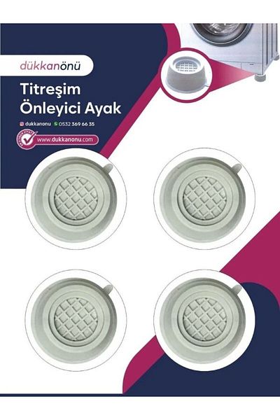 Viyalente Set de 4 picioare anti-vibratii pentru masina de spalat vase
