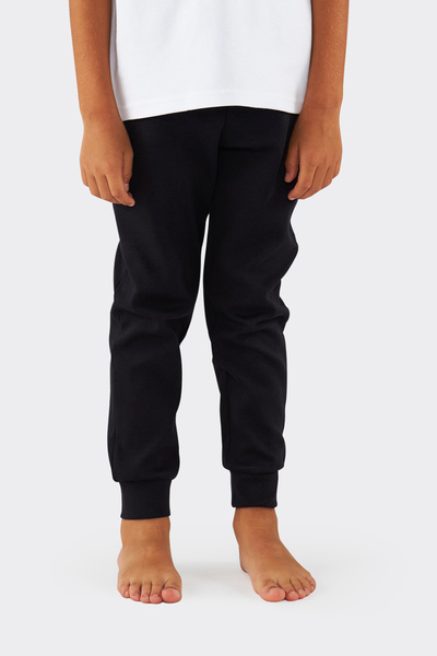 Panço Erkek Çocuk Beli Lastikli Siyah Pijama Altı