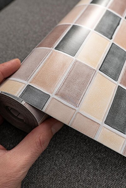 Ecce Desenli Kendinden Kendinden Yapışkanlı Kaplama Folyosu 90 Cm X 1 Mt 9027