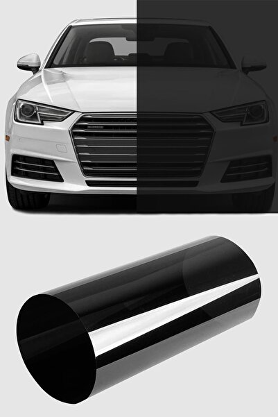 Ecce فيلم زجاجي أسود أمريكي مضاد للخدش لون داكن 75 سم × 10 متر