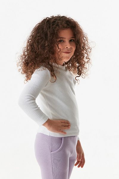 Fulla Moda Body pentru fetiță cu guler în picioare