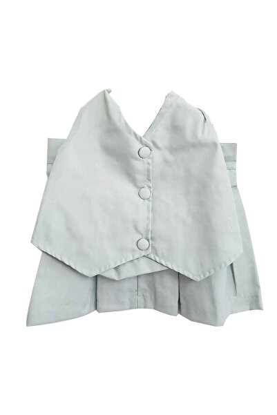 bebegen Girl's Mint Green Vest Skirt Set