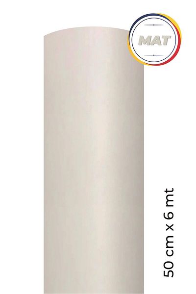 Ecce Folie de acoperire autoadeziva alb mat 50 Cm X 6 Mt