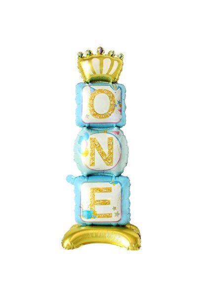 Paparti بالون واحد من رقائق الفويل المكتوبة باللون الأزرق للاحتفال بعمر سنة و...