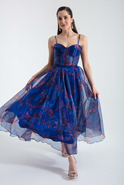 Lafaba Női Saks Design Organza estélyi ruha