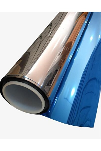 Ecce Mavi Silver Aynalı Cam Filmi Amerikan Çizilmez 75 cm x 1 metre KML135