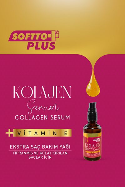 Softto Plus 50 ml Collagen Hair Care Serum