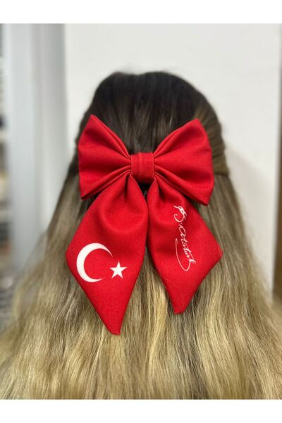Melkady Aksesuar MelKady 523 - Türk Bayraklı Atatürk İmzalı Otomatik Toka