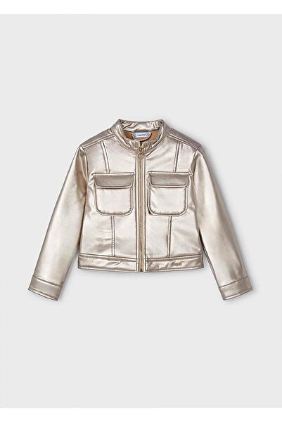 MAYORAL Kışlık Kız Çocuk Ceket Gold ve Gümüş Krışımı - Bej