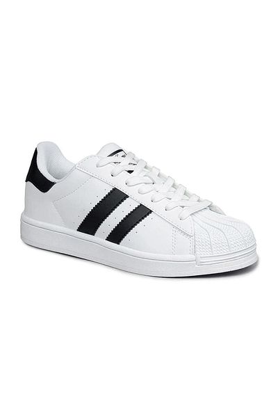 Jump 28787 Model White and Black Sneakers