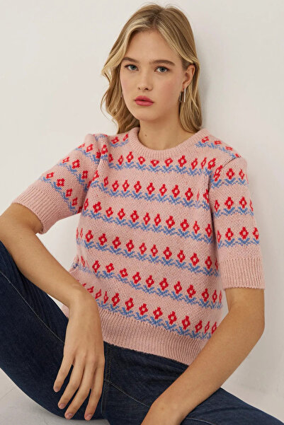 Hiccup Πλεκτό πουλόβερ με κοντό μανίκι