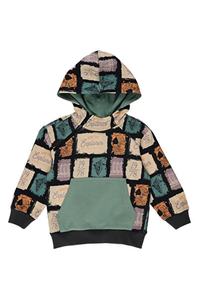 Panço Erkek Bebek Baskılı Sweatshirt