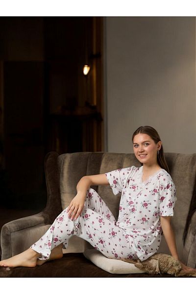 Sude Women's Bamboo Fabric Pajama Set
