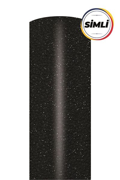Ecce Folie Adeziva Neagra Sclipicioasa 152 Cm X 1 Mt