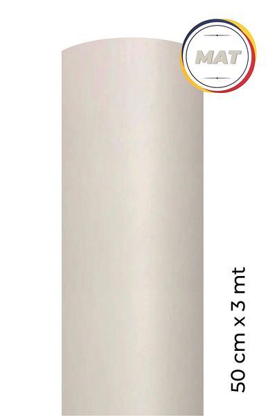 Ecce Folie de acoperire autoadeziva alb mat 50 Cm X 3 Mt