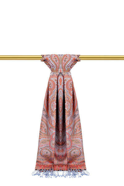 Bursa İpek Льодяно-блакитний шовковий шарф з тканини джамавар