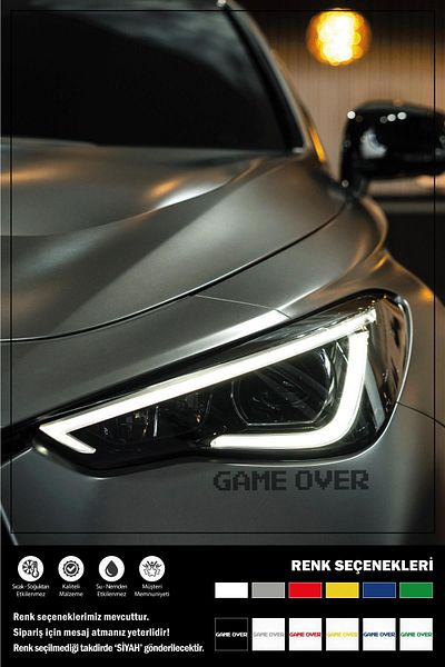 Ecce GAME OVER STICKER 30 x 4 cm