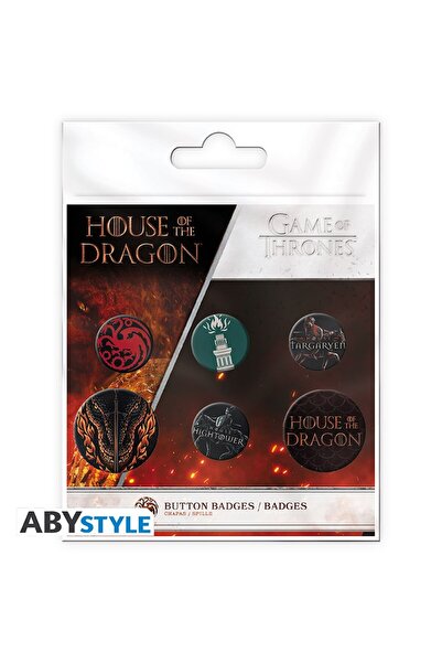 ABYstyle House Of The Dragon Badge Pack Houses ( Rozet Seti ) Abyacc519