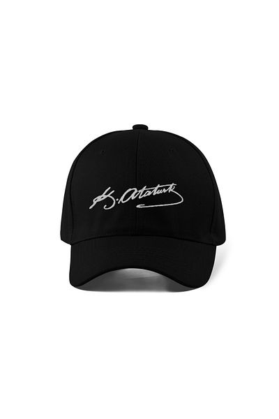 QUATEX Ataturk Embroidered Black Sports Unisex Hat A+ Quality Product