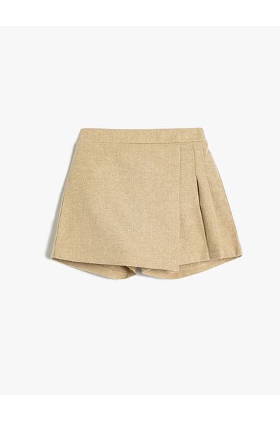 Koton Girl's Yellow Shorts Skirt - 5Wkg40044Aw