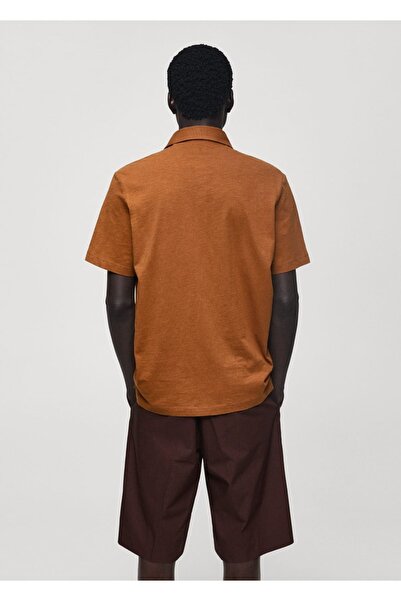 MANGO Man Regular kesim %100 pamuklu polo gömlek