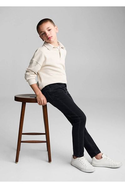 MANGO Kids Jeans mit Schnürung an der Taille