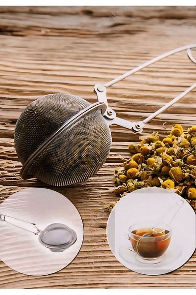 Çelik Express Herbal Tea Strainer with Stainless Steel Latch / Tea Coffee Brewing Teapot Tea Strainer